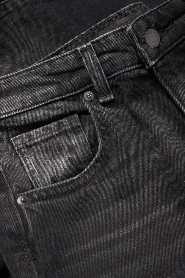 Mujer - Mom jeans - high waist - LYCRA® - vaqueros - gris oscuro