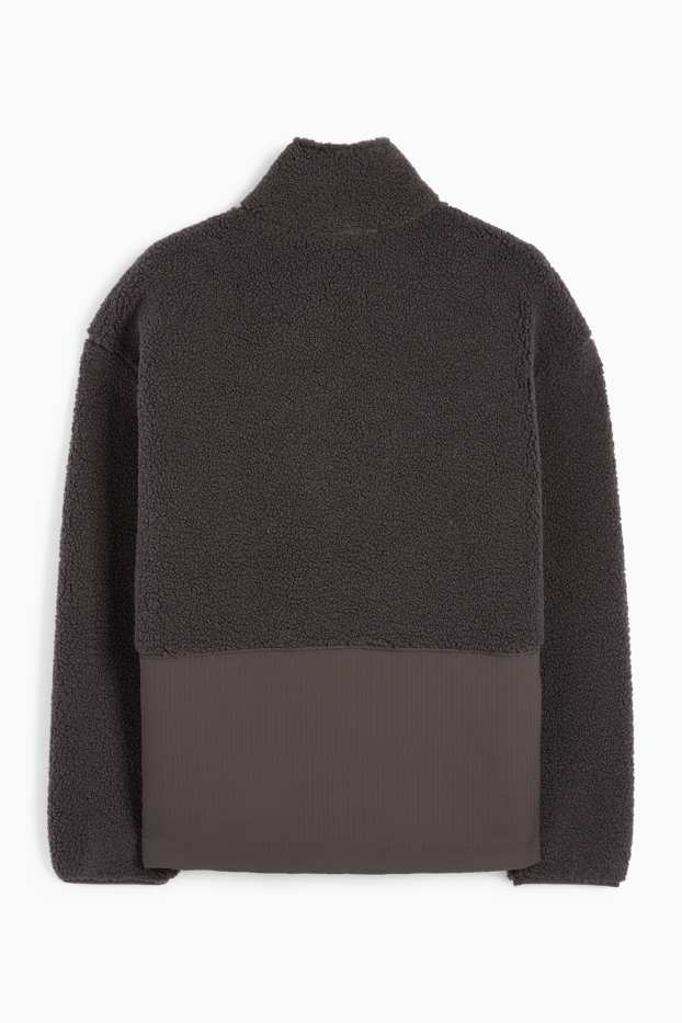 Heren - Fleece thermovest - donkergrijs