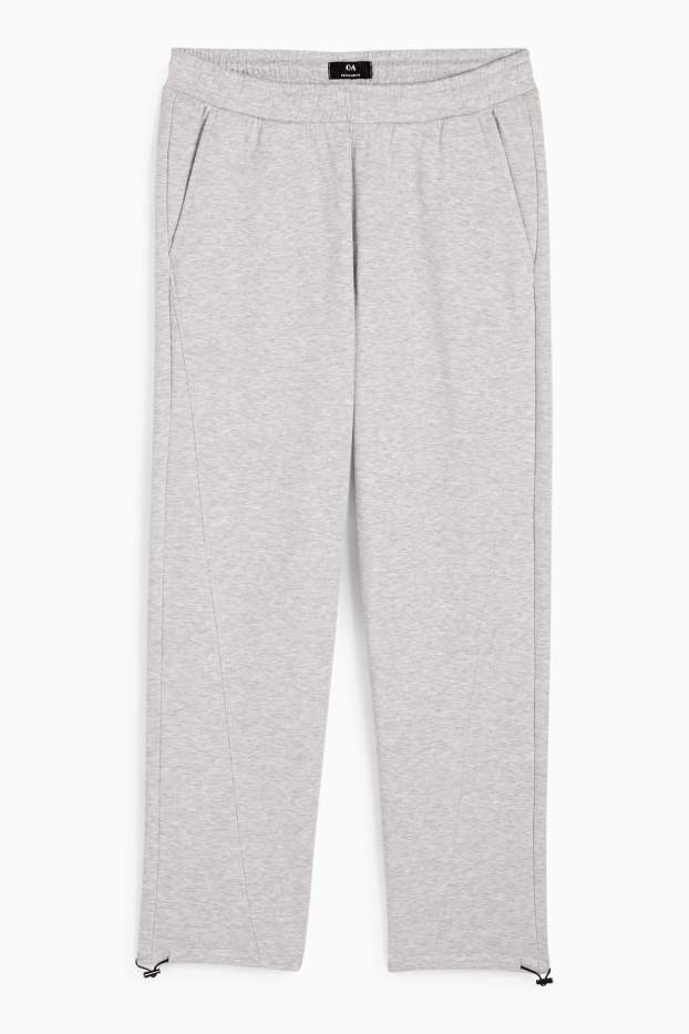 Hommes - Pantalon de jogging - gris clair chiné