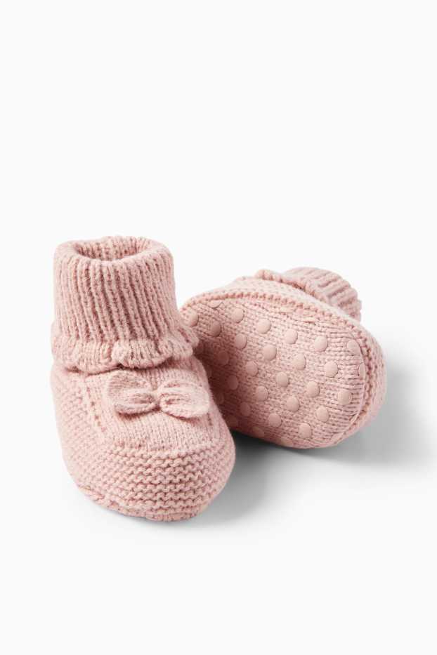 Baby Girls - Baby booties - rose