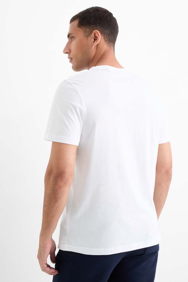 Herren - Multipack 5er - T-Shirt - Regular Fit - weiss