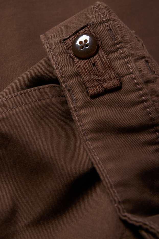 Copii - Fete - Pantaloni de stofă - maro închis