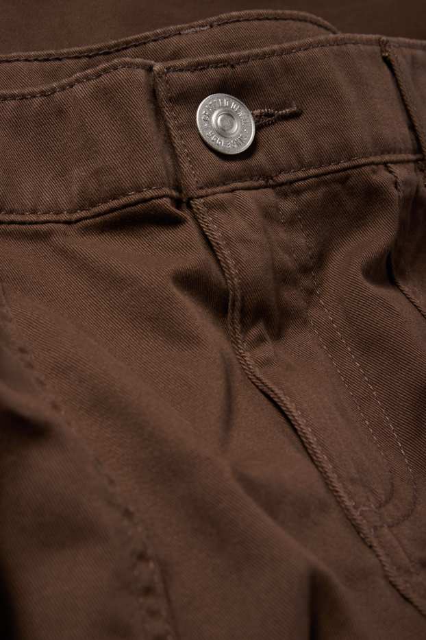 Copii - Fete - Pantaloni de stofă - maro închis