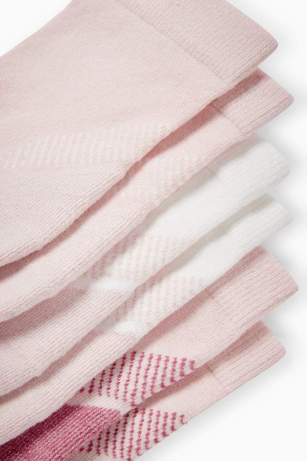 Damen - Multipack 3er - Socken - rosa