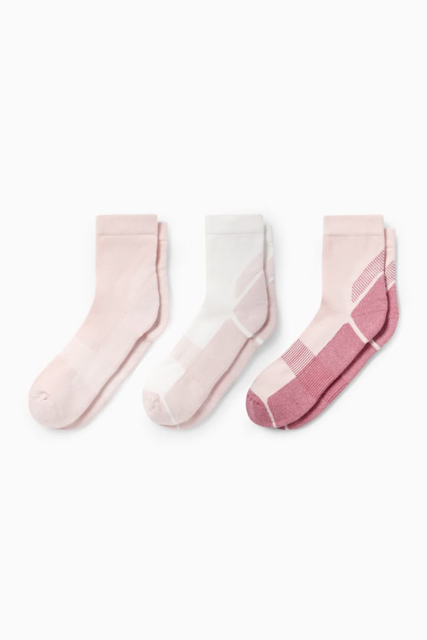 Damen - Multipack 3er - Socken - rosa