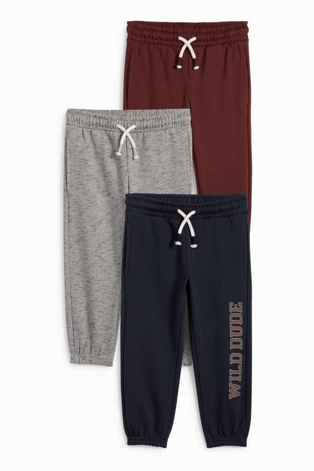 Nen - Paquet de 3 - pantalons de xandall - blau fosc