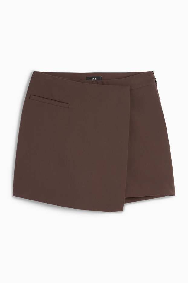 Dames - Skort - donkerbruin