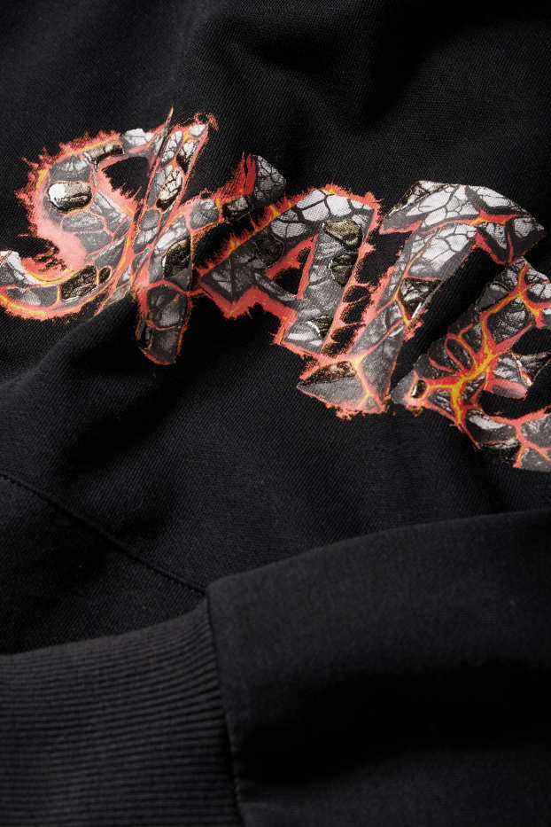 Kinder Buben - Skate - Hoodie - schwarz
