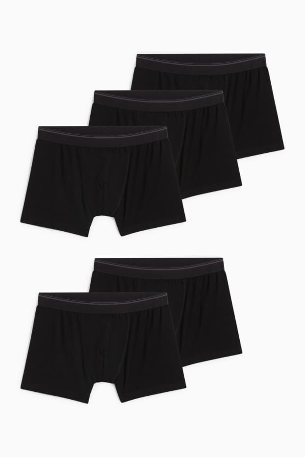 Herren - Multipack 5er - Trunks - schwarz