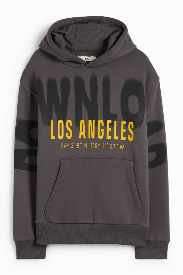 Bambini - Los Angeles - felpa con cappuccio - grigio scuro