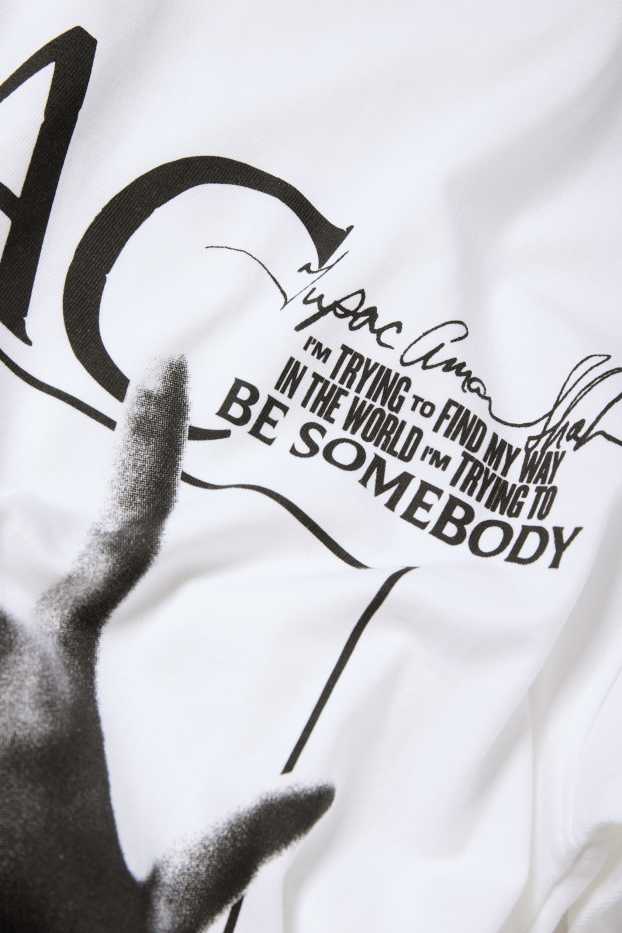Children Boys - Tupac - short sleeve T-shirt - white