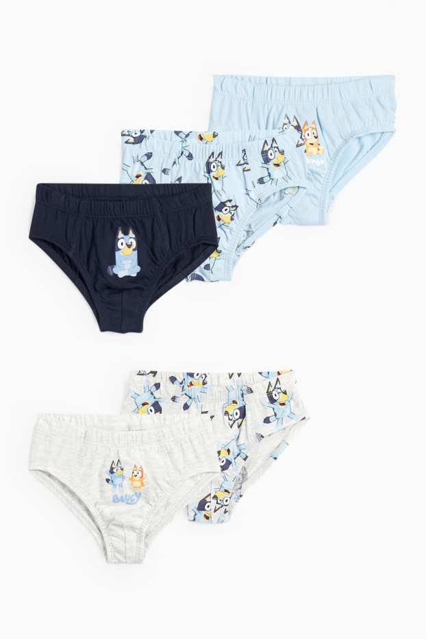 Kinder Jungen - Multipack 5er - Bluey - Slip - hellblau