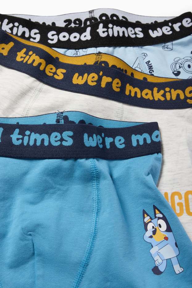 Children Boys - Multipack of 3 - Bluey - shorts - blue