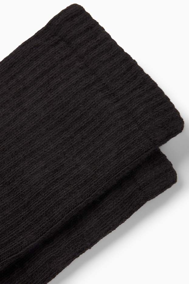 Femmes - Lot de 3 paires - chaussettes de tennis - noir