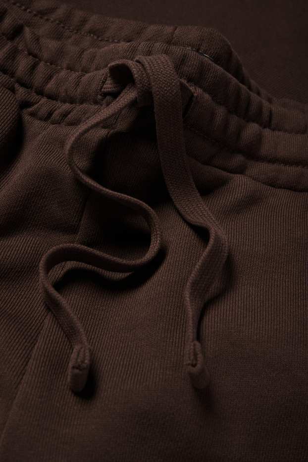 Heren - Sweatshorts - donkerbruin