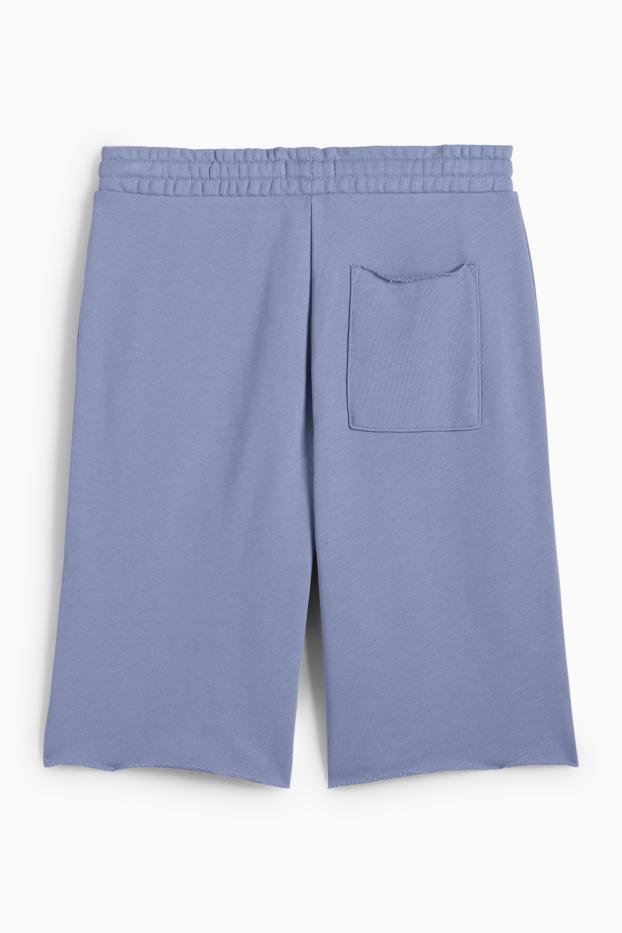 Hommes - Short en molleton - bleu clair