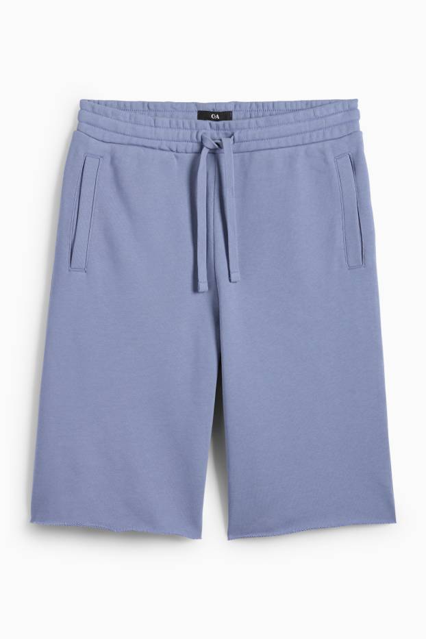 Hommes - Short en molleton - bleu clair