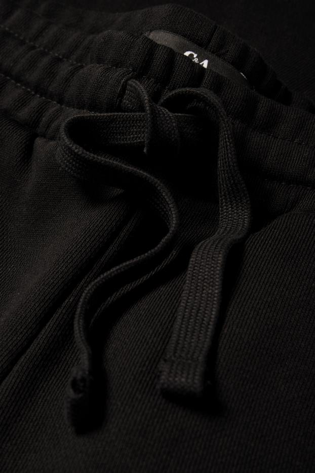 Hommes - Short en molleton - noir