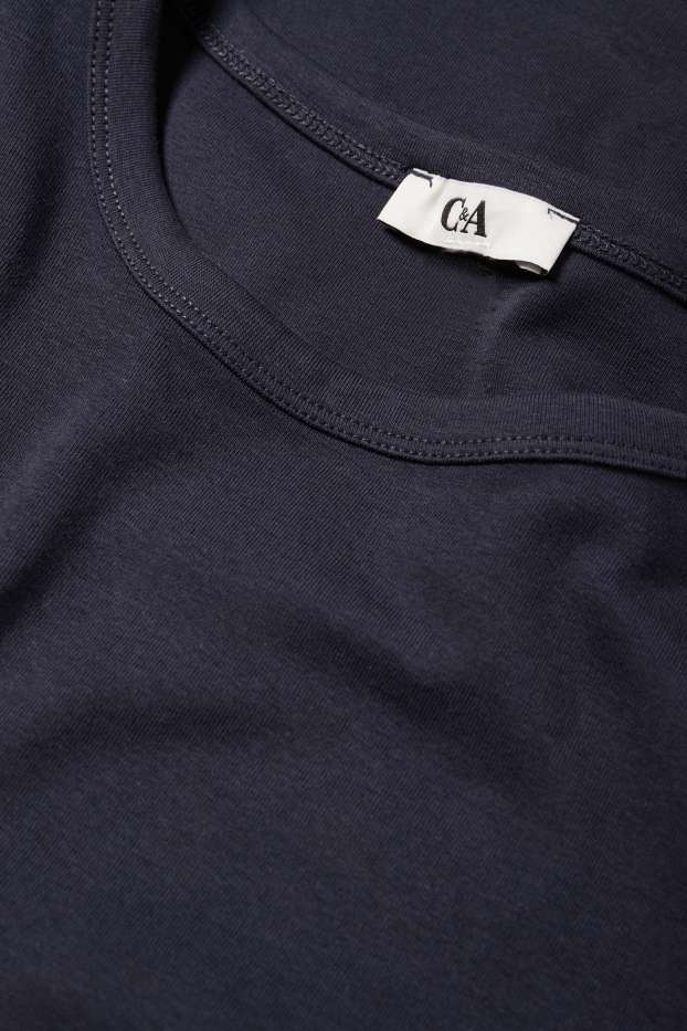 Damen - T-Shirt - Slim Fit - dunkelblau