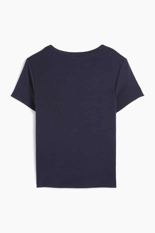 Damen - T-Shirt - Slim Fit - dunkelblau