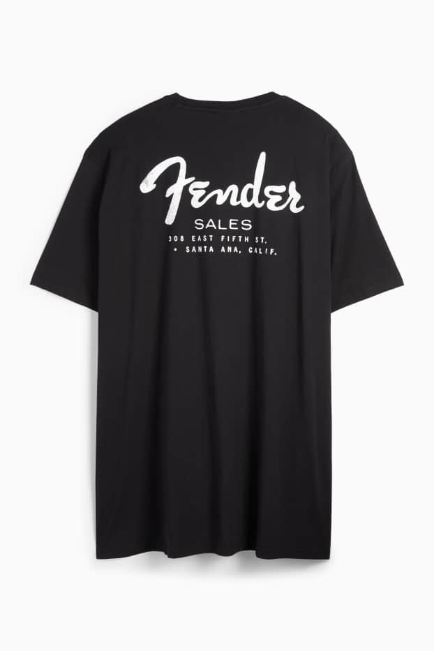 Herren - T-Shirt - Regular Fit - Fender - schwarz