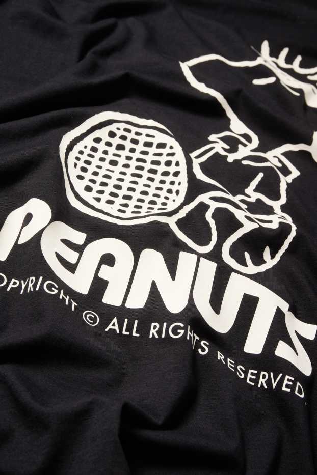 Herren - T-Shirt - Regular Fit - Peanuts - schwarz