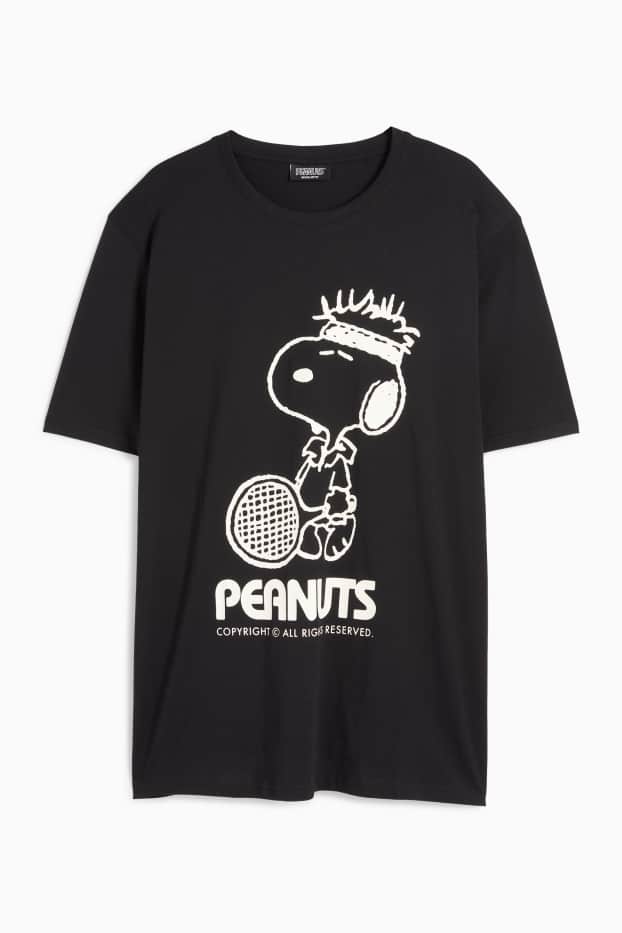 Herren - T-Shirt - Regular Fit - Peanuts - schwarz