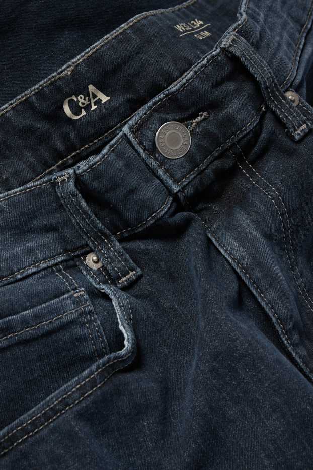 Bărbați - Slim jeans - LYCRA® - denim-albastru închis