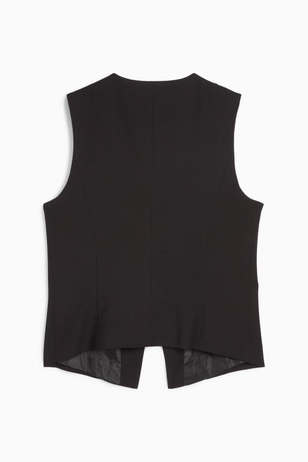 Mujer - Chaleco - tailored fit - negro
