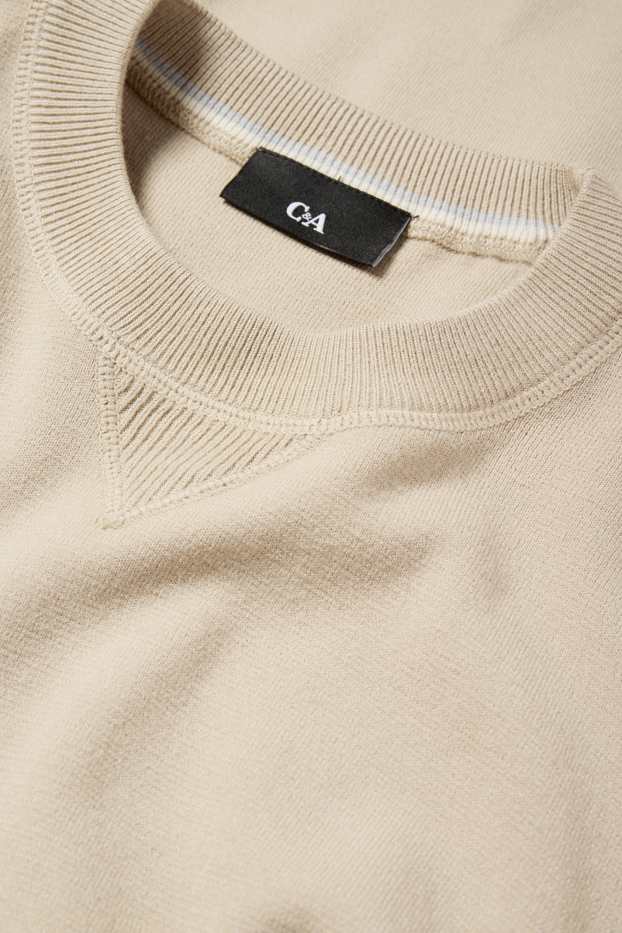 Men - Jumper - light beige