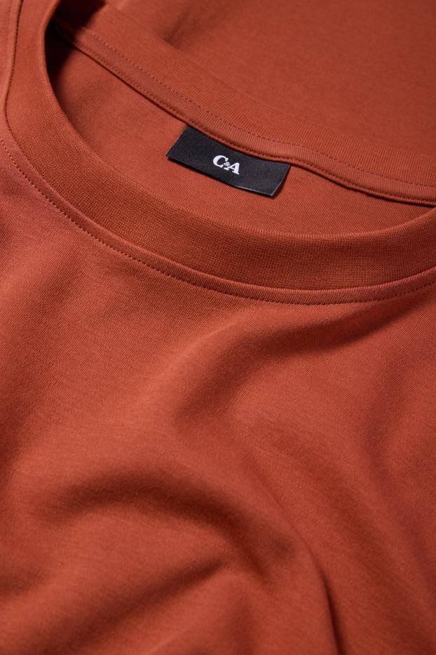 Uomo - T-shirt - relaxed fit - arancio scuro