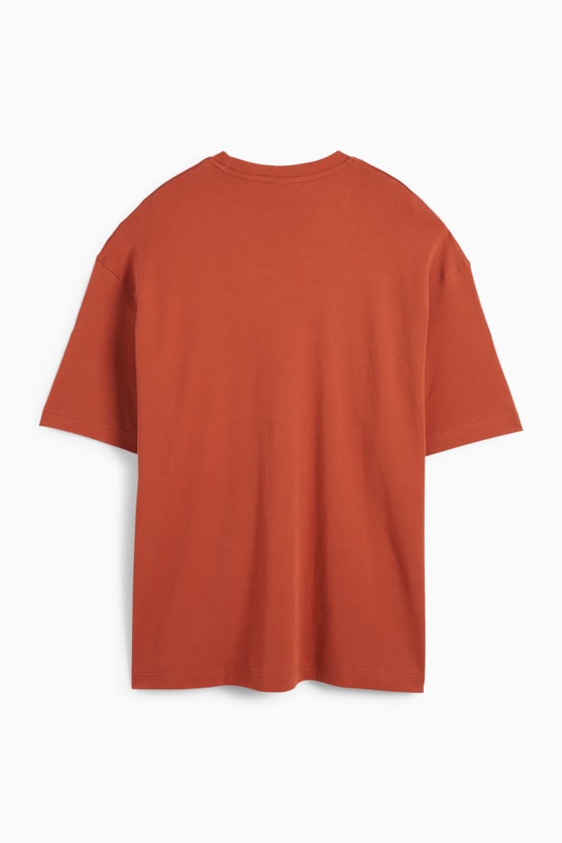 Uomo - T-shirt - relaxed fit - arancio scuro