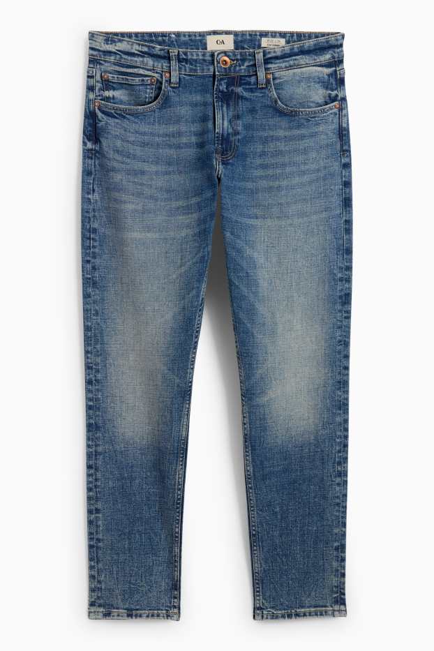 Pánské - Slim tapered jeans - LYCRA® - džíny - světle modré