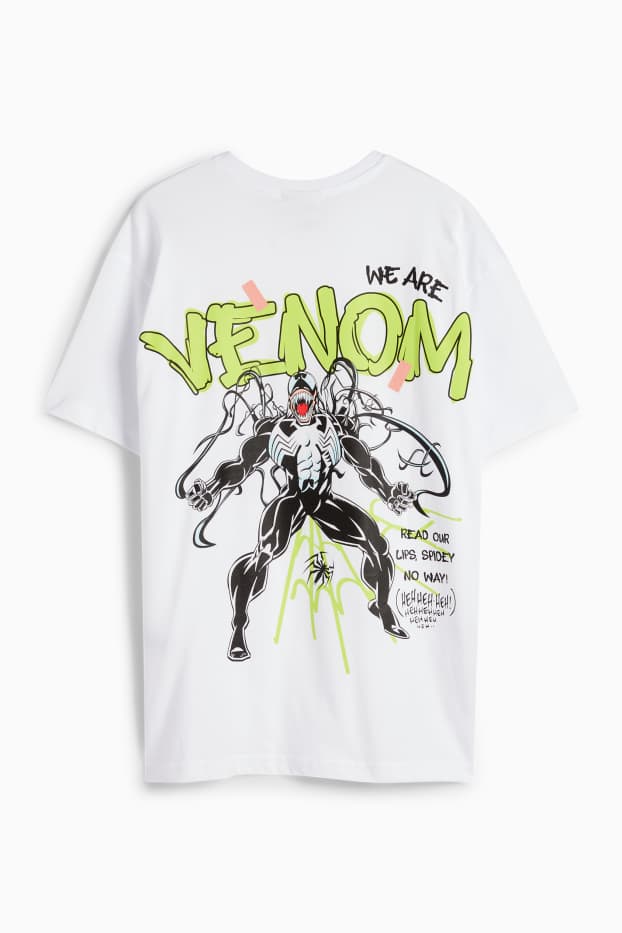 Kinderen: jongens - Venom - T-shirt - wit