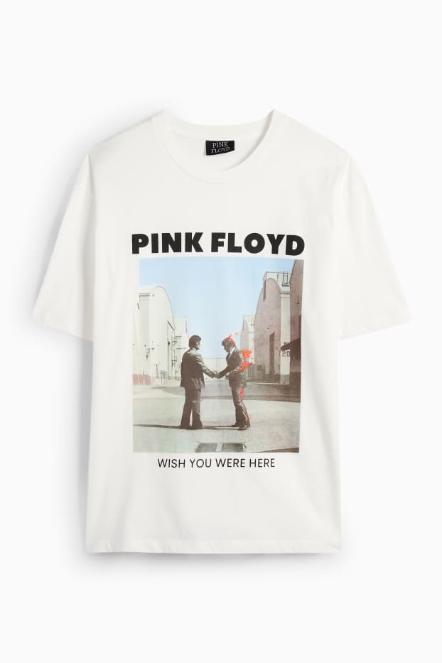 Hommes - T-shirt - relaxed fit - Pink Floyd - blanc
