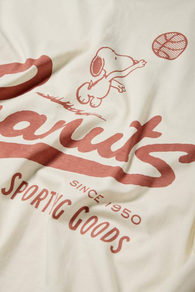Herren - T-Shirt - Regular Fit - Peanuts - hellbeige