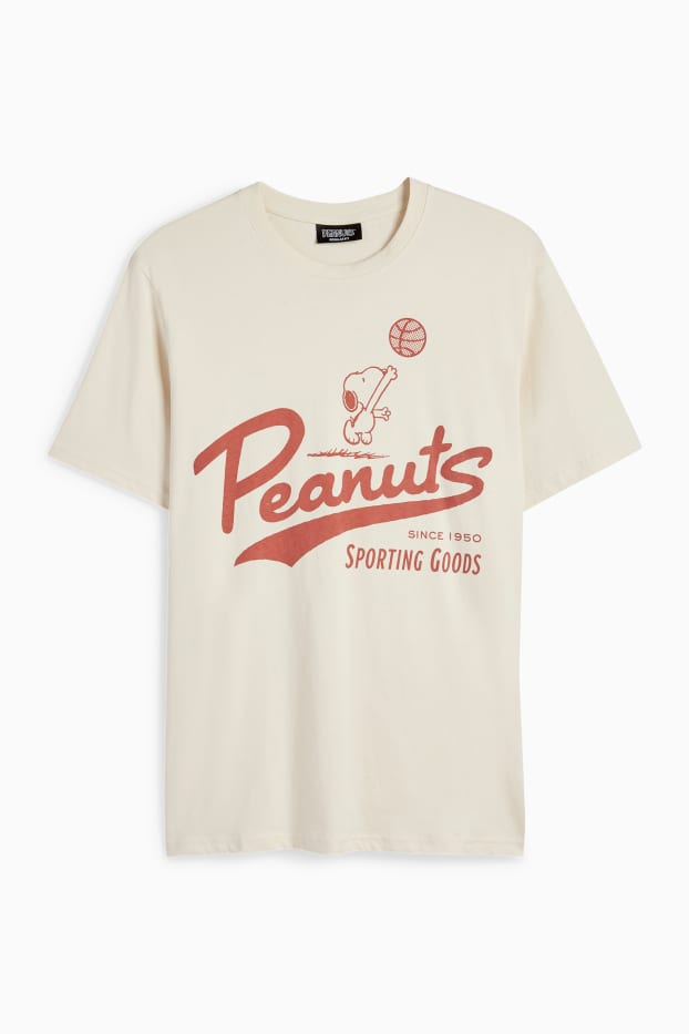 Herren - T-Shirt - Regular Fit - Peanuts - hellbeige