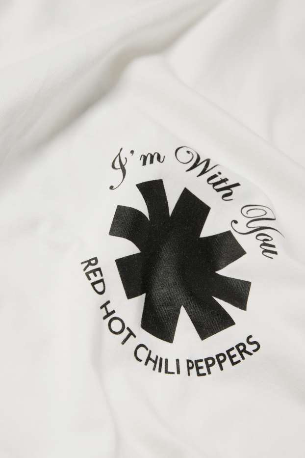 Herren - T-Shirt - Relaxed Fit - Red Hot Chili Peppers - weiß