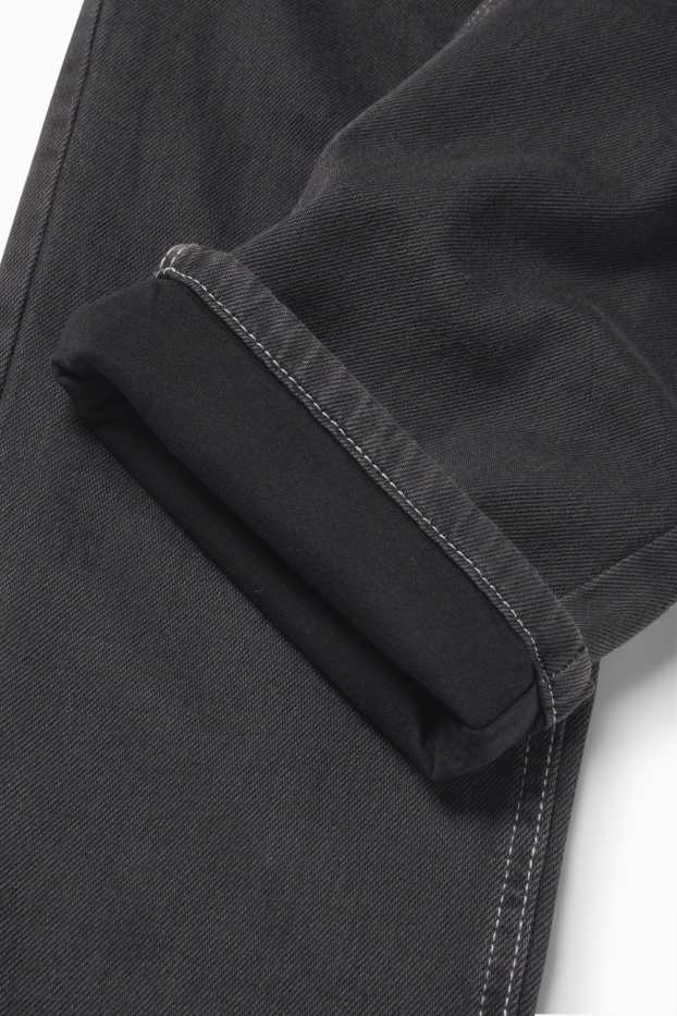 Niños - Loose fit jeans - vaqueros térmicos - negro