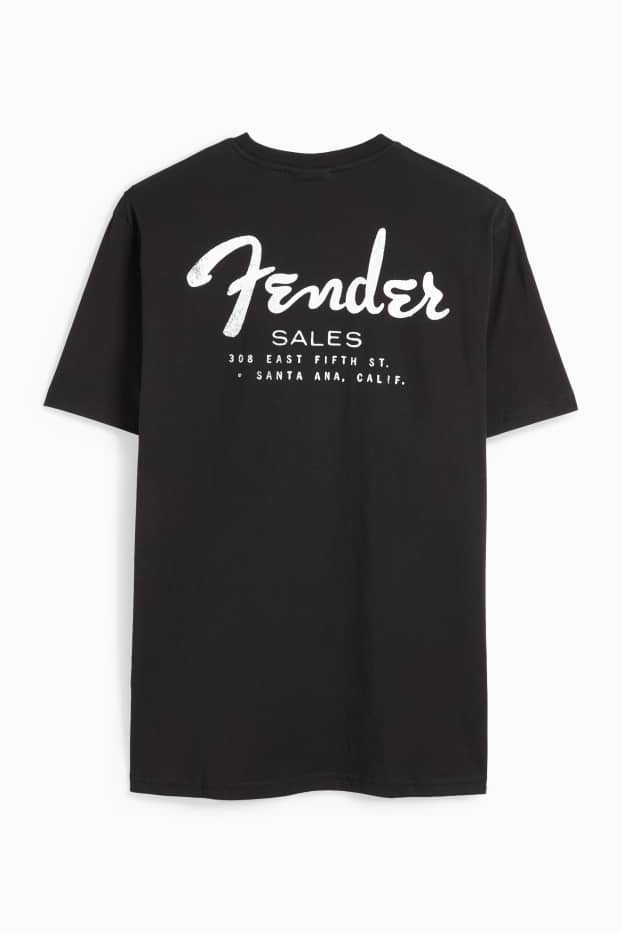 Herren - T-Shirt - Regular Fit - Fender - schwarz