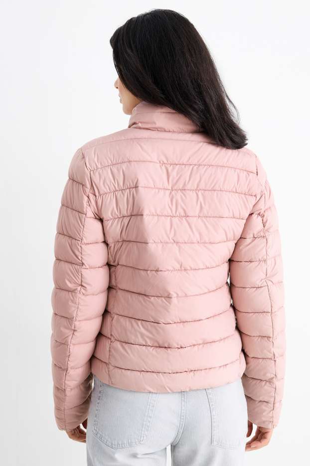 Dames - Jas met stiksels - roze