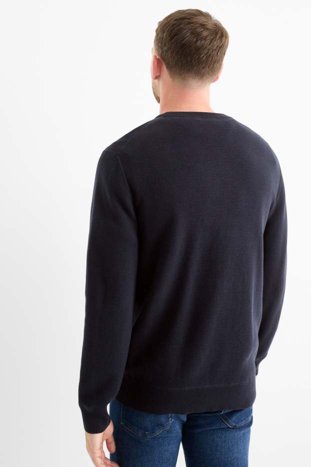 Herren - Pullover - dunkelblau
