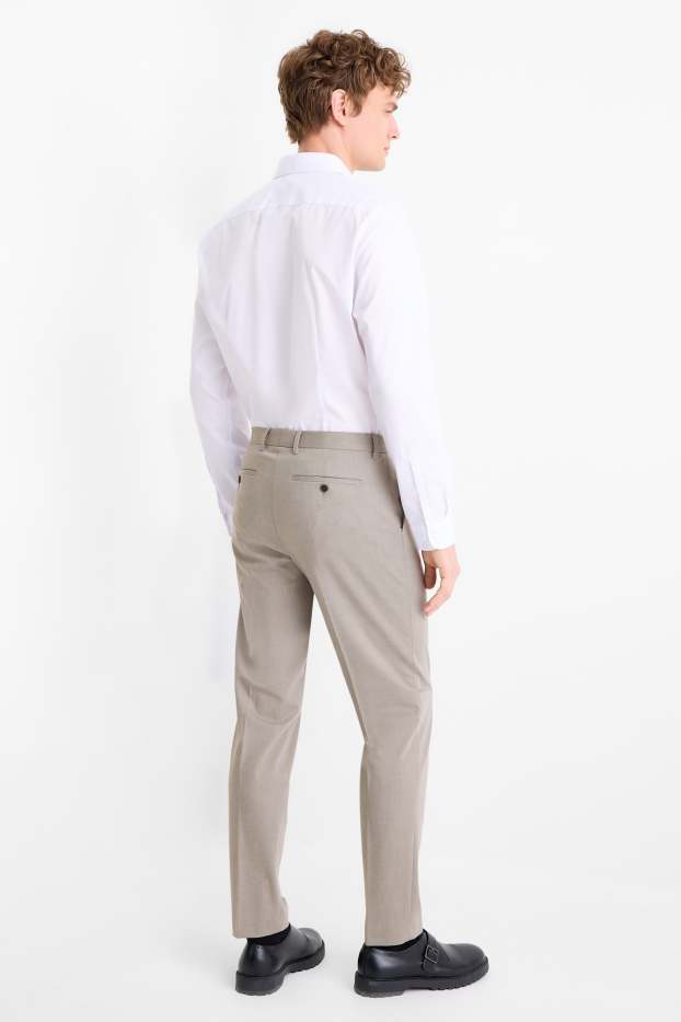 Hombre - Pantalón de vestir - colección modular - slim fit - Flex - gris