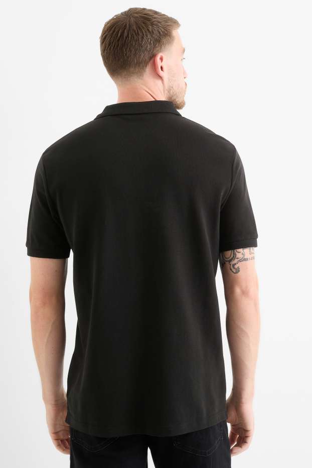 Men - Polo shirt - regular fit - black