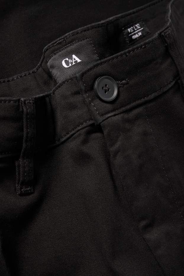 Herren - Chino - Regular Fit - schwarz
