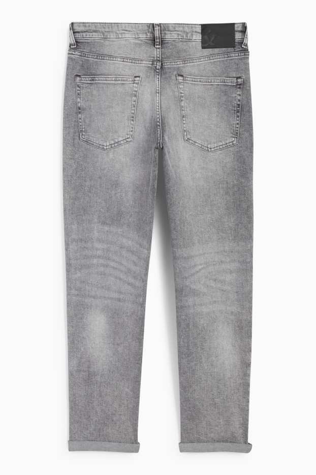 Damen - Boyfriend Jeans - Mid Waist - helljeansgrau