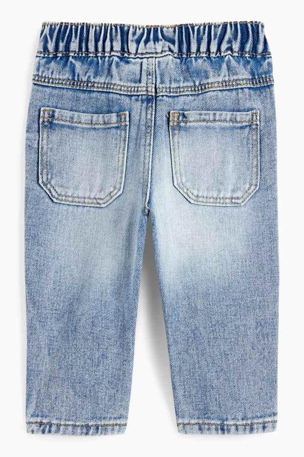 Bebeluși - băieți - Ursuleți - jeans bebeluși - denim-albastru deschis
