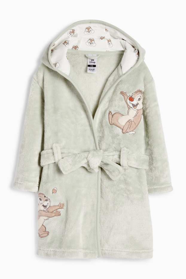 Miminka - chlapci - Chip a Dale - župan s kapucí pro miminka - mátově zelená