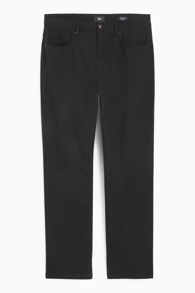 Hombre - Pantalón - regular fit - negro