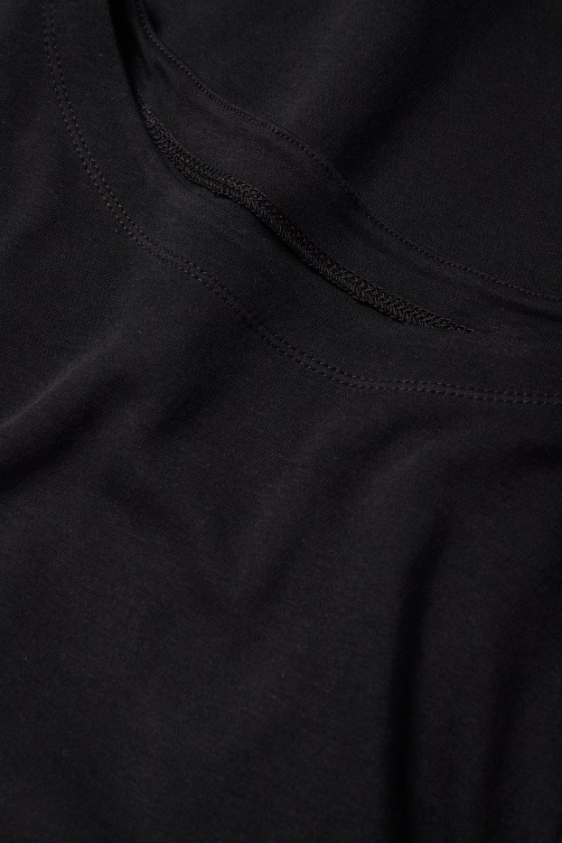 Women - Long sleeve top - regular fit - black